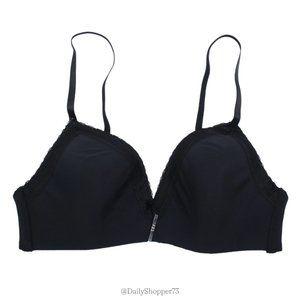 Dolce Vida Women's Black Lace Trim Bra
